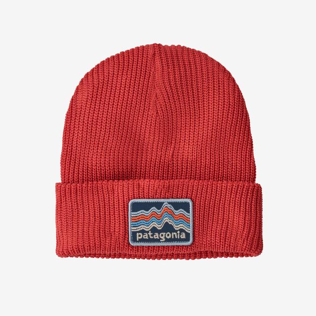 Patagonia Kids Logo Beanie RISU Ridge Rise Stripe: Sumac Red