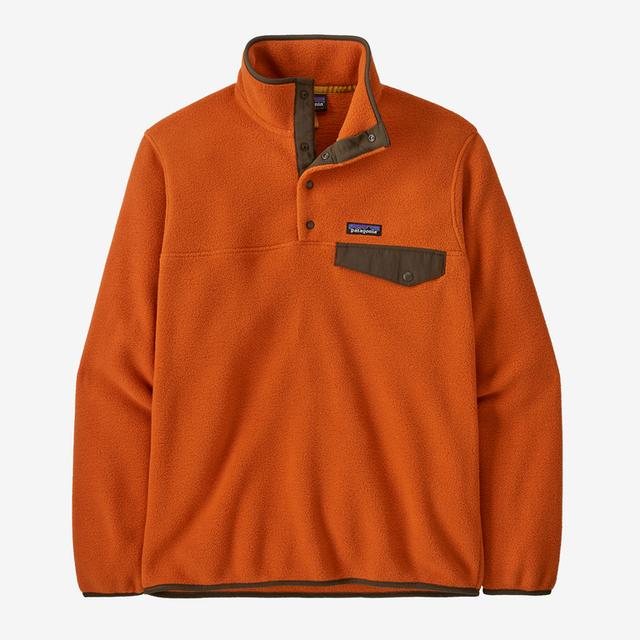 Patagonia Mens Lightweight Synchilla Snap-T Fleece Pullover Redtail Rust