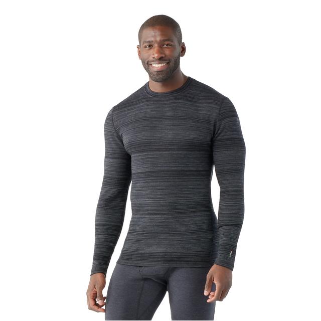 Smartwool Mens Classic Thermal Merino Base Layer Crew K42 Black Color Shift