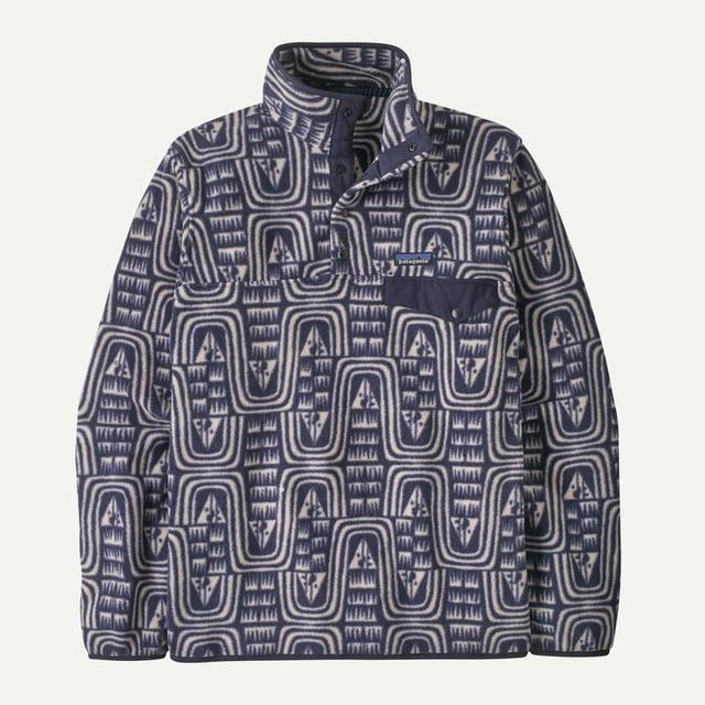 Patagonia Mens Lightweight Synchilla Snap-T Fleece Pullover FLSK Flow: Sunken Blue