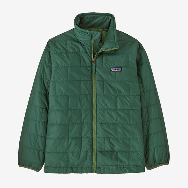 Patagonia Boys&#39; Nano Puff Jacket CIFG Conifer Green