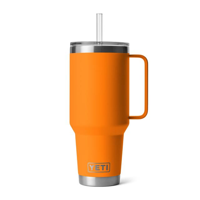 Yeti Rambler 42oz Straw Mug King Crab Orange