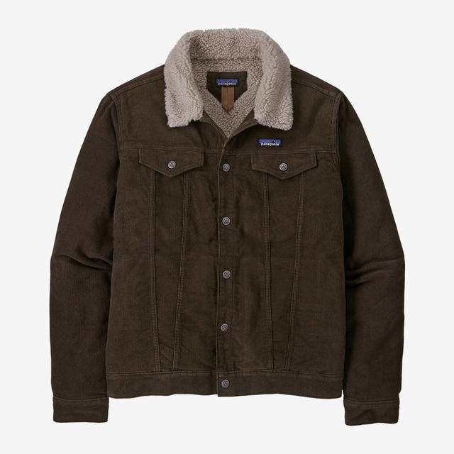 Patagonia Men&#39;s Pile-Lined Trucker Jacket DWA Dark Walnut