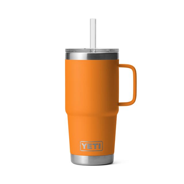 Yeti Rambler 25oz Straw Mug King Crab Orange