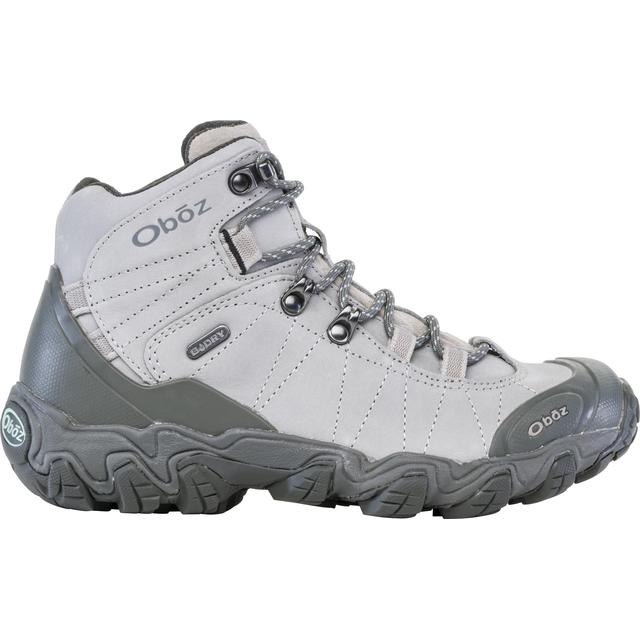 Oboz Womens Bridger Mid Waterproof Frost Gray