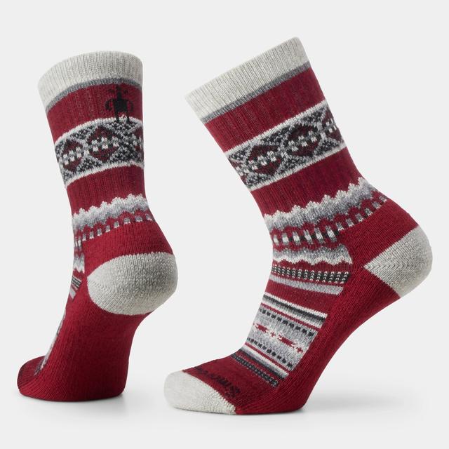 Smartwool Womens Everyday Snowed In Sweater Crew Socks A25 Tibetan Red