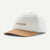 Patagonia Fitz Roy Icon Trad Cap Text Logo: Birch White w/Grayling Brown