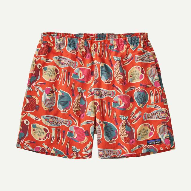 Patagonia Mens Baggies Shorts - 5 in. WRPO Wrasse: Pollinator Orange