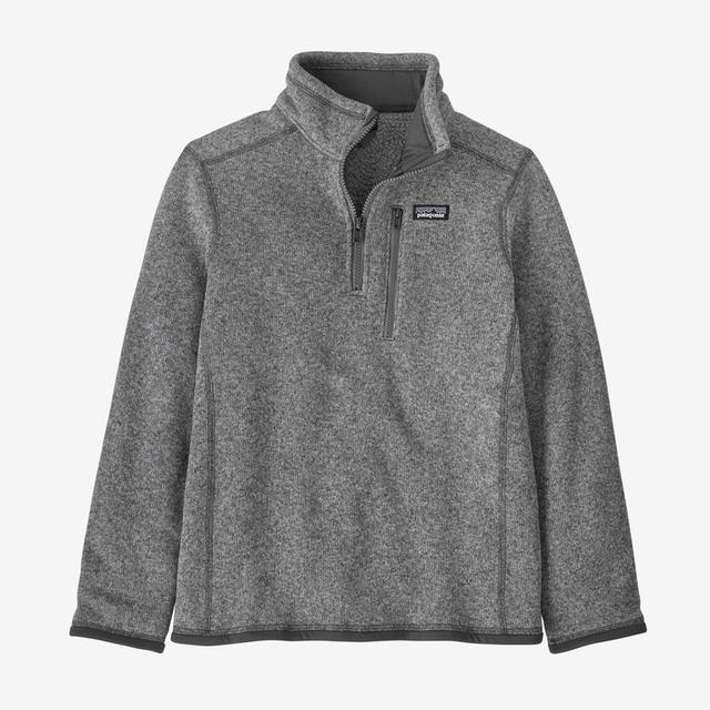 Patagonia Kids&#39; Better Sweater 1/4-Zip SGRY Salt Grey