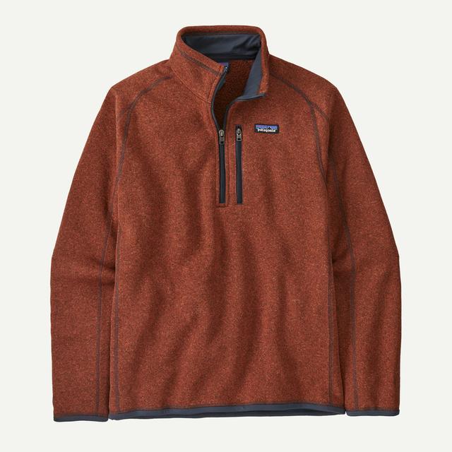 Patagonia Mens Better Sweater 1/4 Zip Burnished Red
