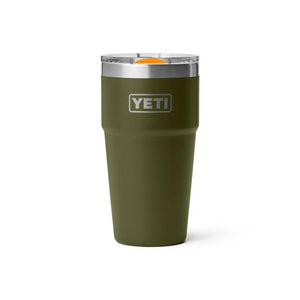 Yeti Rambler 20 oz Stackable Cup with Magslider Lid Olive/King Crab Orange