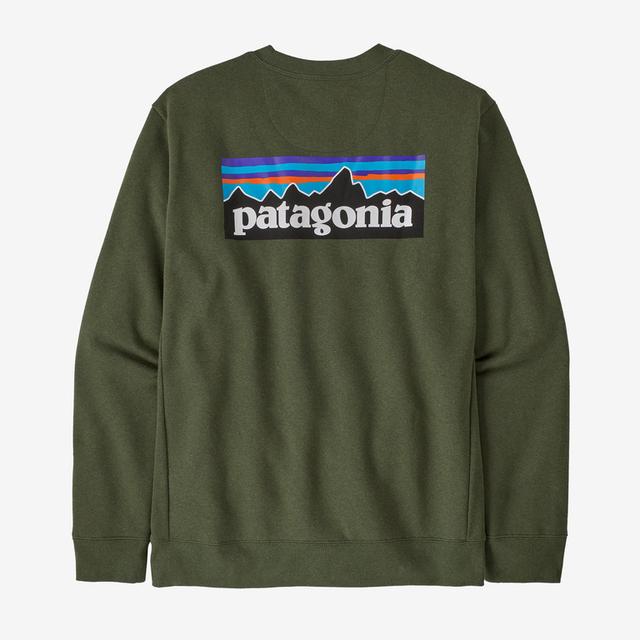 Patagonia Men&#39;s P-6 Logo Uprisal Crew Sweatshirt TPGN Torrey Pine Green