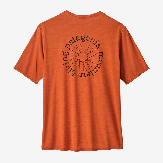 Patagonia Men&#39;s Capilene Cool Daily Graphic Shirt - Lands SPRX Spoke Stencil: Redtail Rust X-Dye