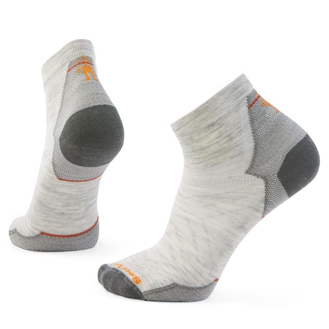 Smartwool Mens Run Zero Cushion Ankle Socks 069 Ash
