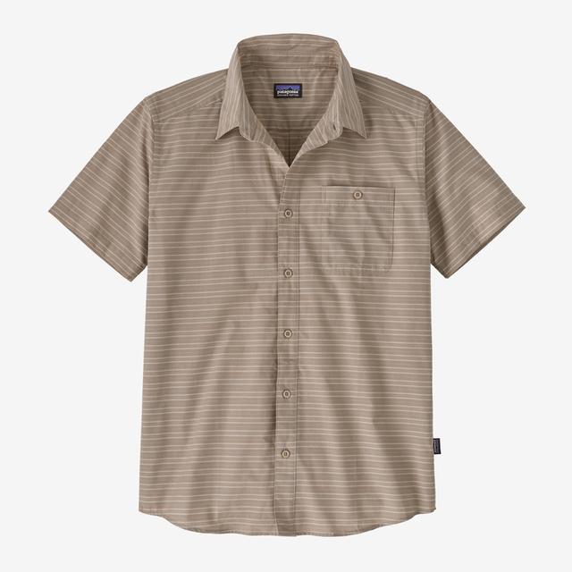 Patagonia Men&#39;s Go To Shirt PLSG Pipeline: Seabird Grey