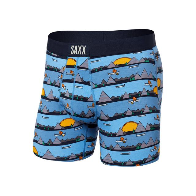 Saxx Underwear Co. Mens Ultra Boxer Brief ZR Lazy River/Blue / L