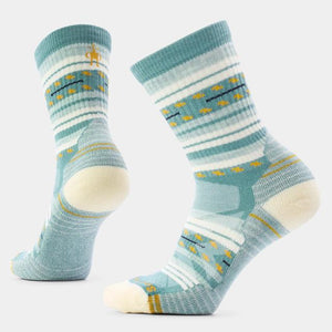 Smartwool Womens Hike Light Cushion Margarita Crew Socks Q65 Dusty Teal