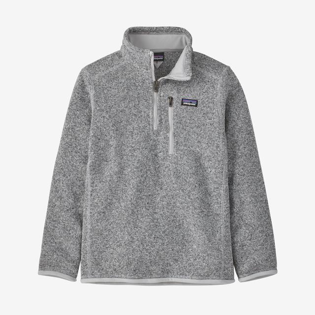 Patagonia Kids Better Sweater 1/4 Zip BCW Birch White
