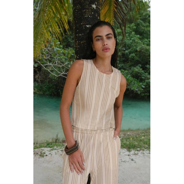 Z Supply W Sloane Knit Striped Top CUD Cloud