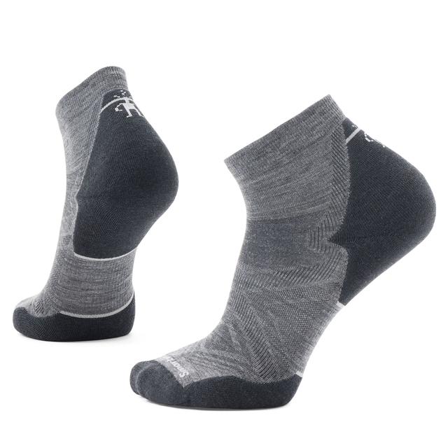 Smartwool Mens Run Targeted Cushion Ankle Socks 052 Medium Gray