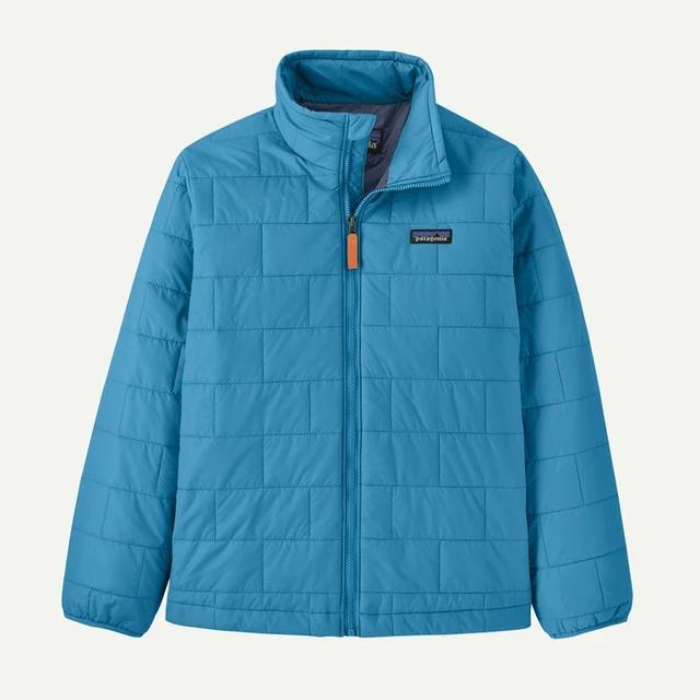 Patagonia Kids Nano Puff Brick Quilt Jacket ULBE Uplift Blue