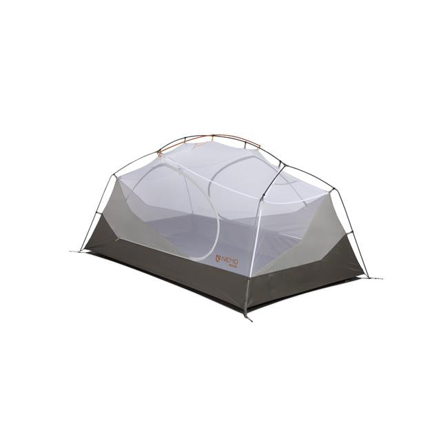 NEMO Aurora 2-Person Backpacking Tent &amp; Footprint Fog/Smokey Olive