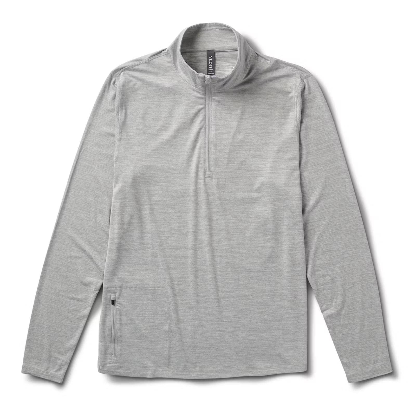 Vuori Men's Ease Performance 1/2 Zip LHG Light Heather Grey