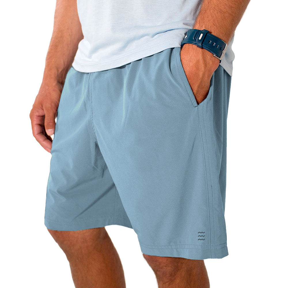 Free Fly Apparel Mens Breeze Short - 8 Blue Fog