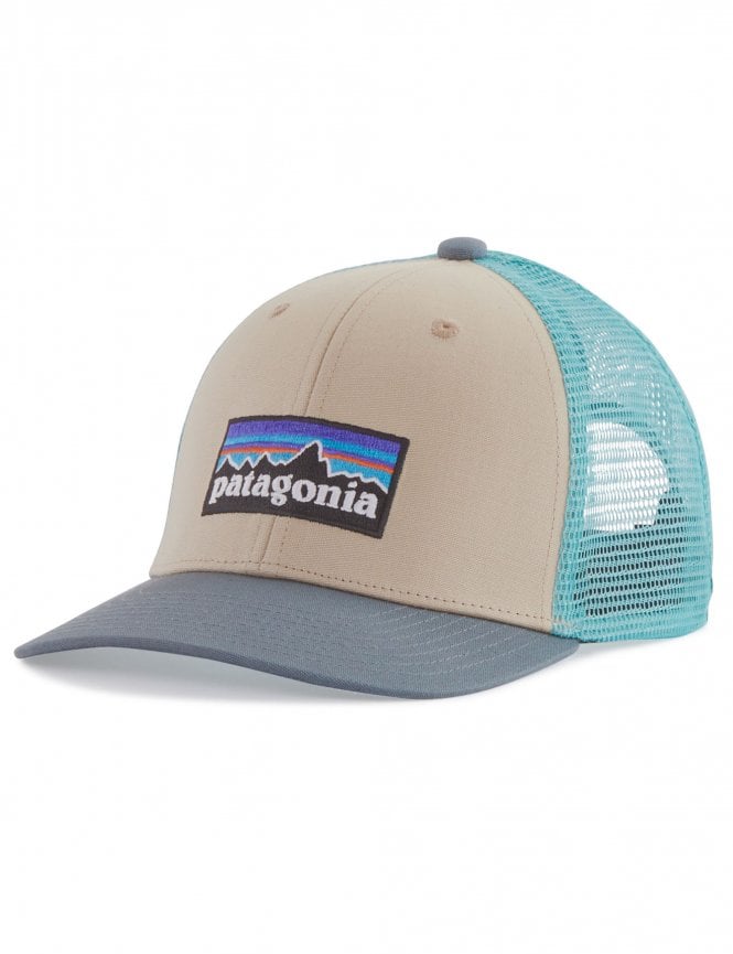 Patagonia Kids&#39; Trucker Hat PLTA P-6 Logo: Oar Tan