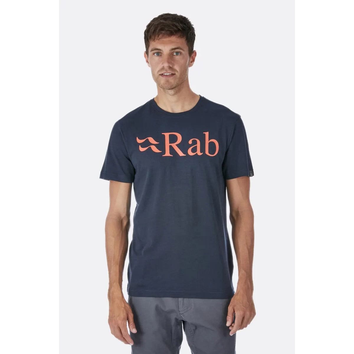 Rab Men's Stance Logo Organic Cotton Tee Beluga