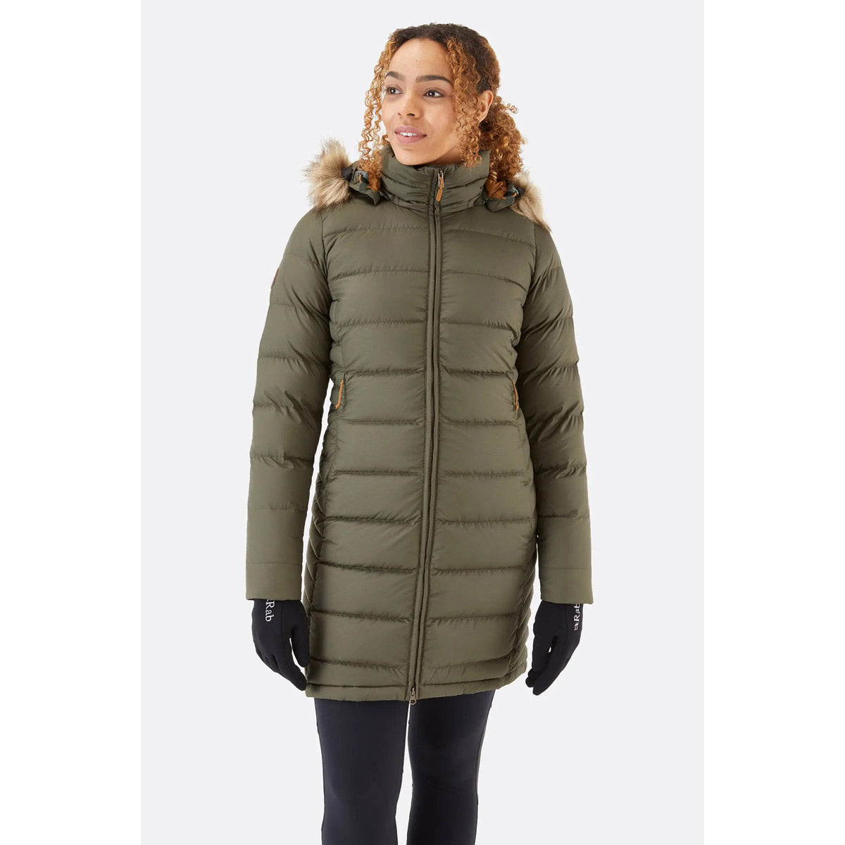 Rab Women&#39;s Deep Cover Down Parka Army