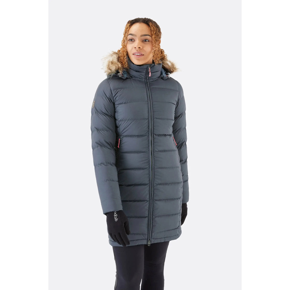 Rab Women&#39;s Deep Cover Down Parka Steel