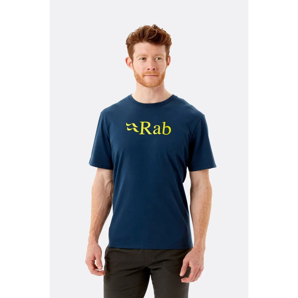 Rab Men&#39;s Stance Logo Organic Cotton Tee Deep Ink