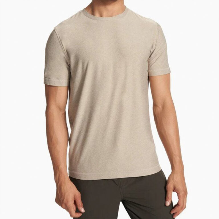 Vuori Men&#39;s Strato Tech Tee TSH Toast Heather