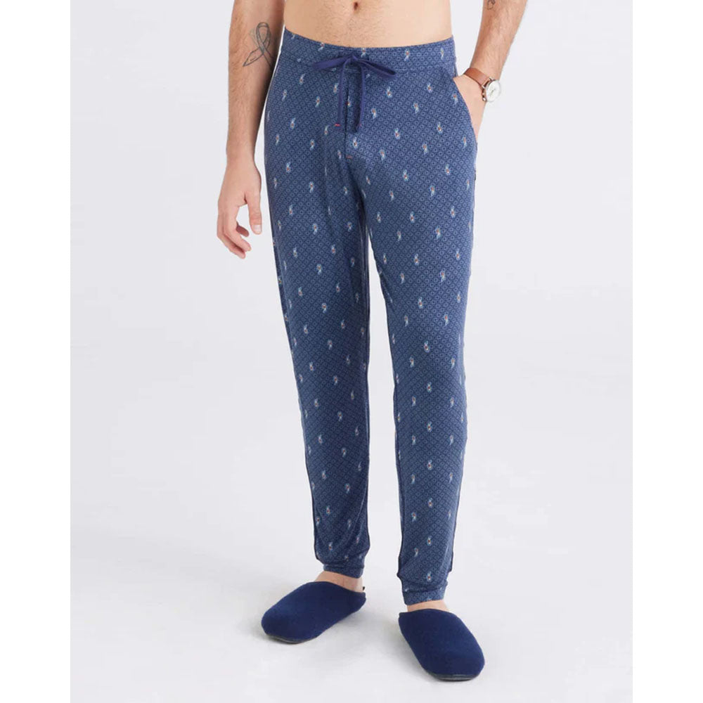 Saxx Underwear Co. Men's Snooze Pant Paisley Tiles/Turbulence