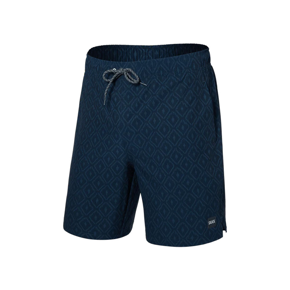 Saxx Underwear Men's Multi Sport 2N1 Short Ikat Check/Navy