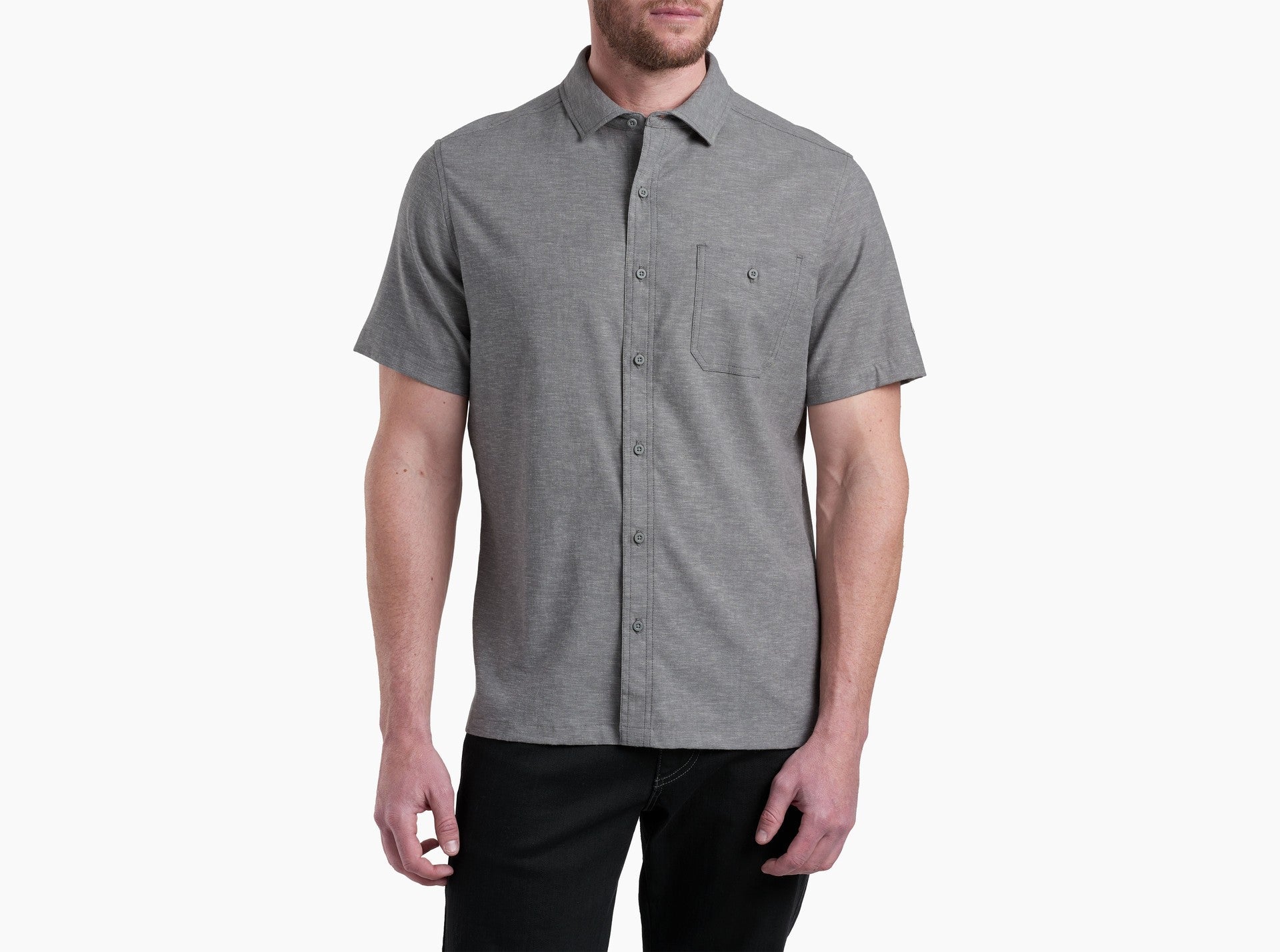 Kuhl Mens Getaway Short Sleeve SUMG Summit Gray