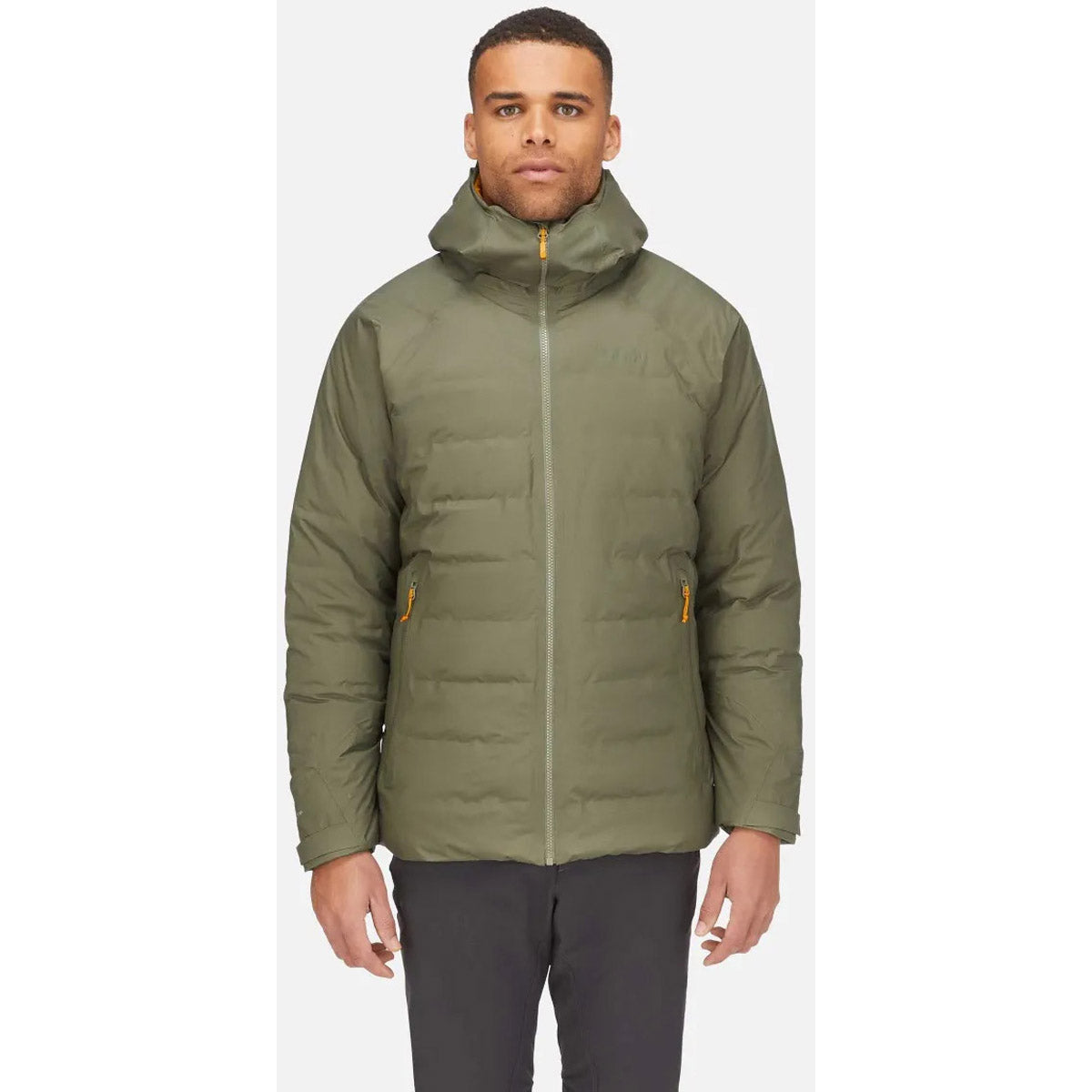 Rab Men&#39;s Valiance Waterproof Down Jacket Light Khaki