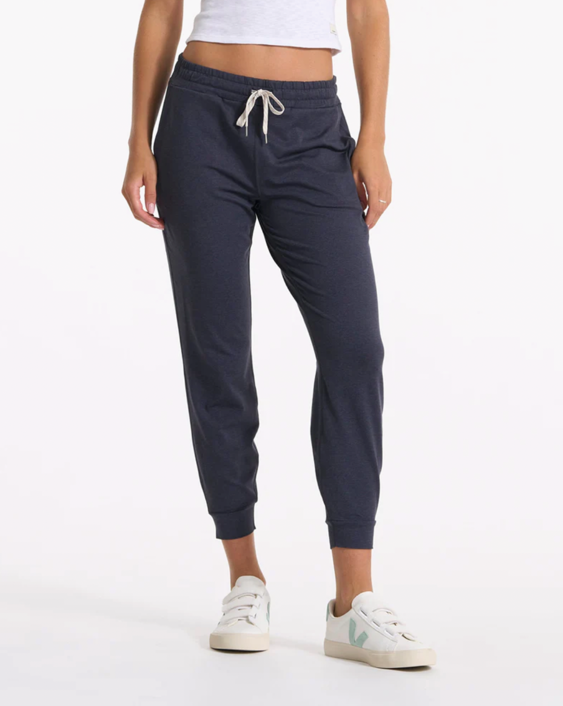 Vuori W Performance Jogger - Long HHB Huckleberry Heather