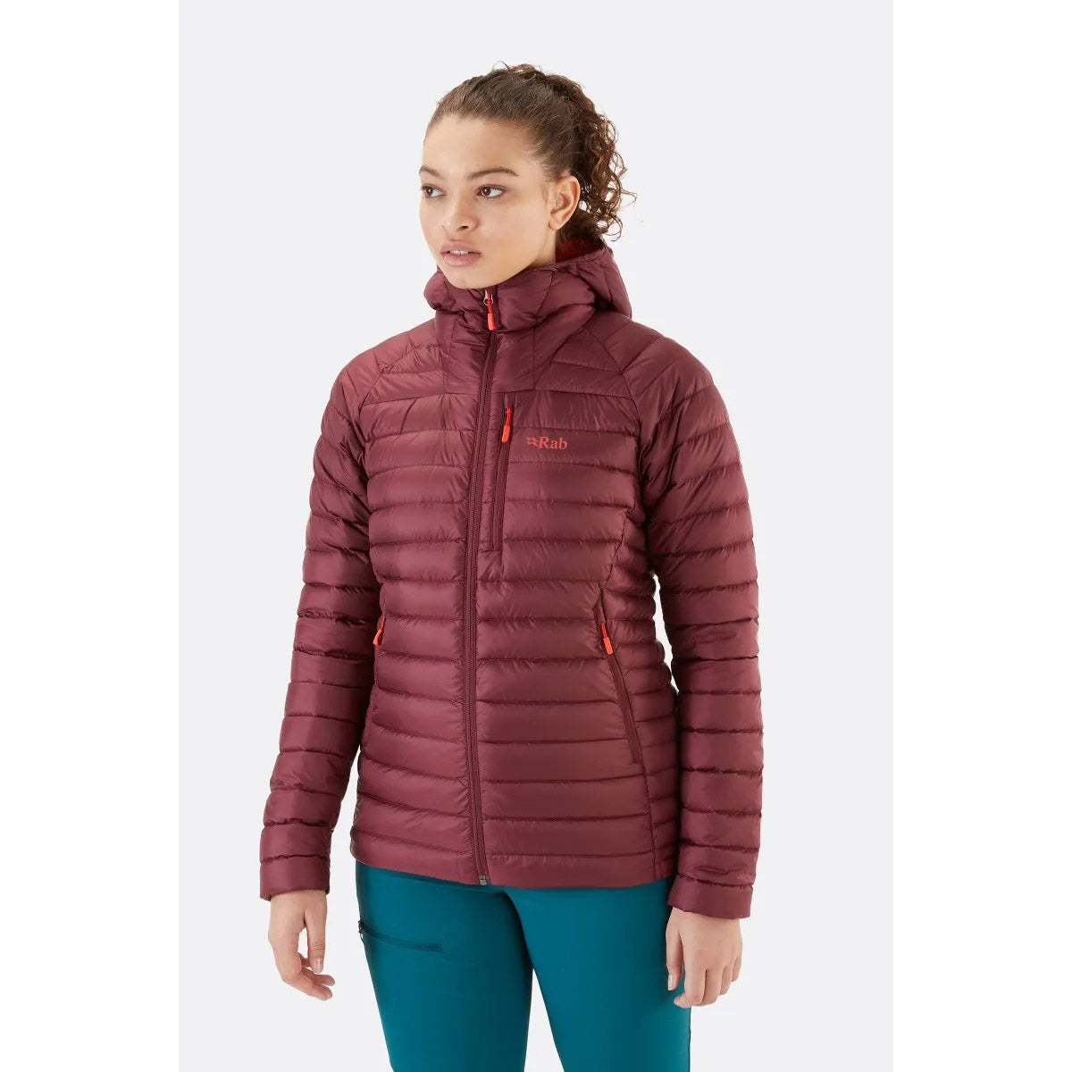Rab Women's Microlight Alpine Down Jacket Deep Heather