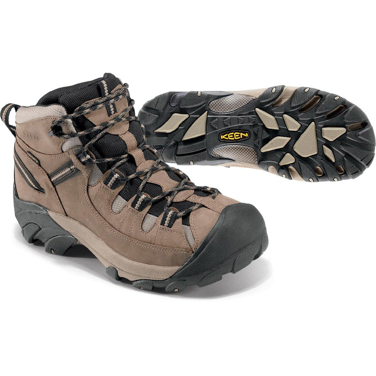 Keen Men&#39;s Targhee II Waterproof Mid Shitake/Brindle