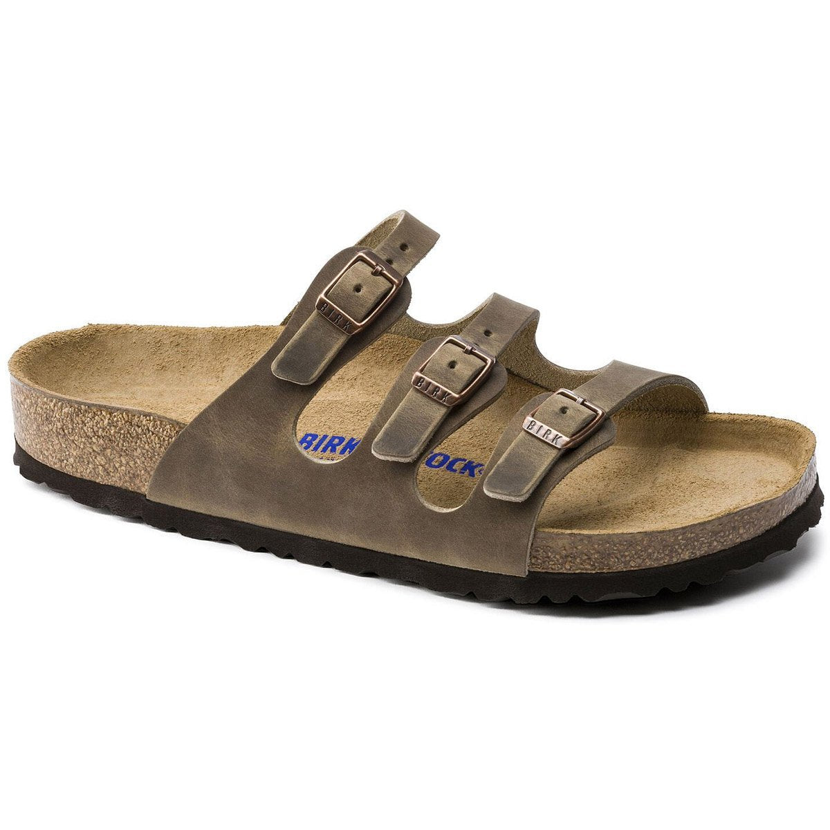 Birkenstock Women&#39;s Florida Soft Footbed Oiled Leather Tobacco