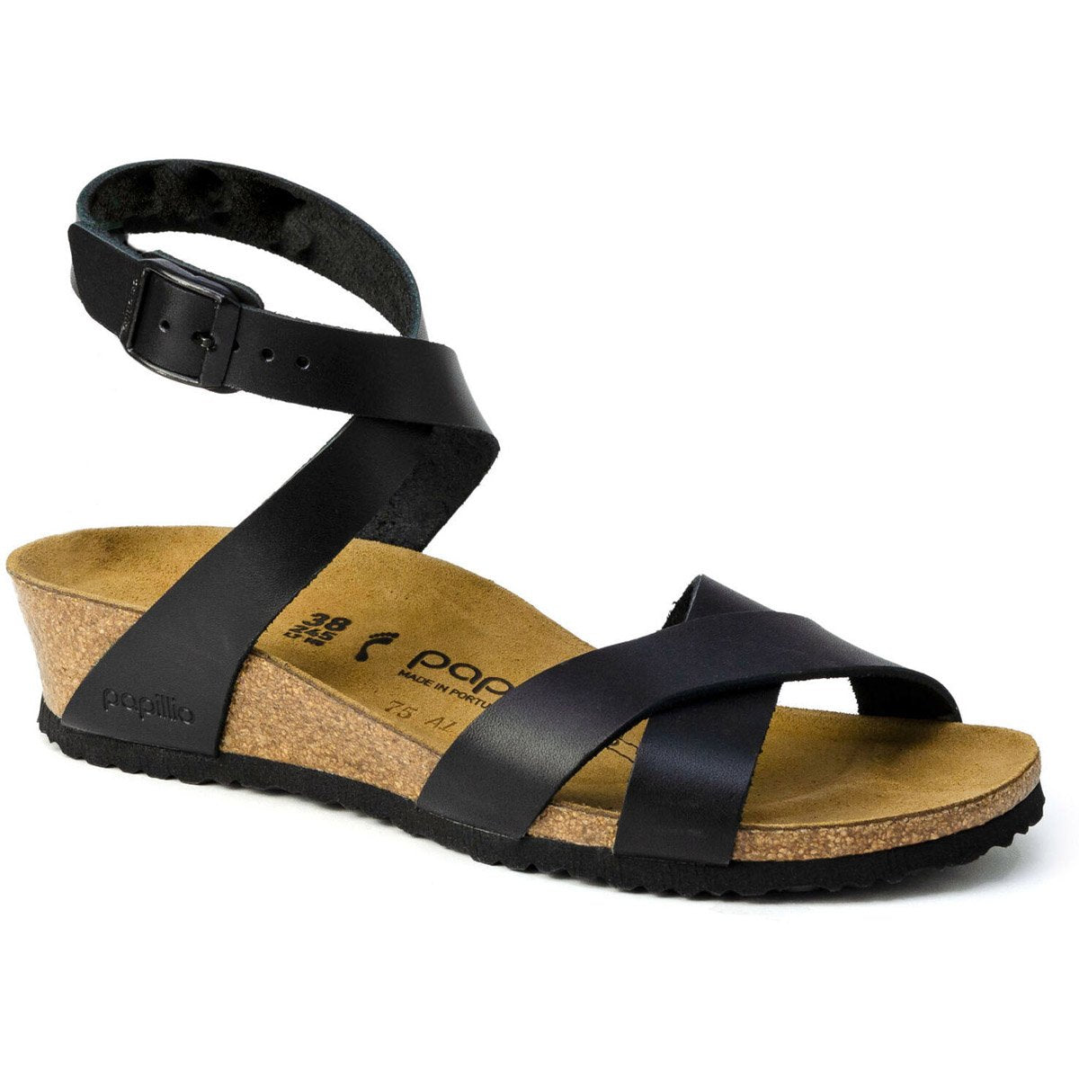 Birkenstock Women&#39;s Lola Natural Leather Black