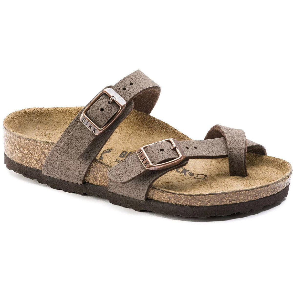 Birkenstock Kids&#39; Mayari Birko-Flor Nubuck Mocha