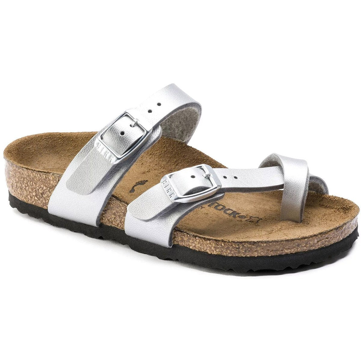 Birkenstock Kids&#39; Mayari Birko-Flor Silver