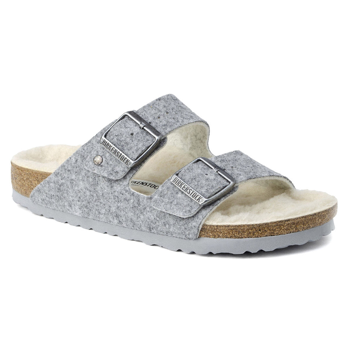 Birkenstock Arizona Wool Felt DoubleFace Light Gray