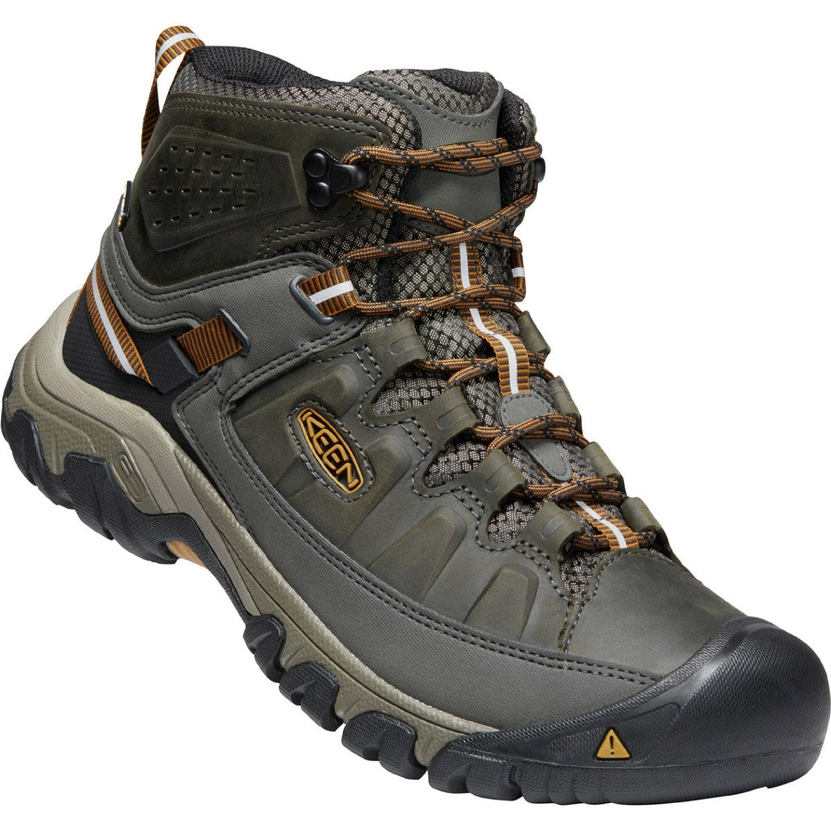 Keen Men&#39;s Targhee III Waterproof Mid Black Olive/Golden Brown