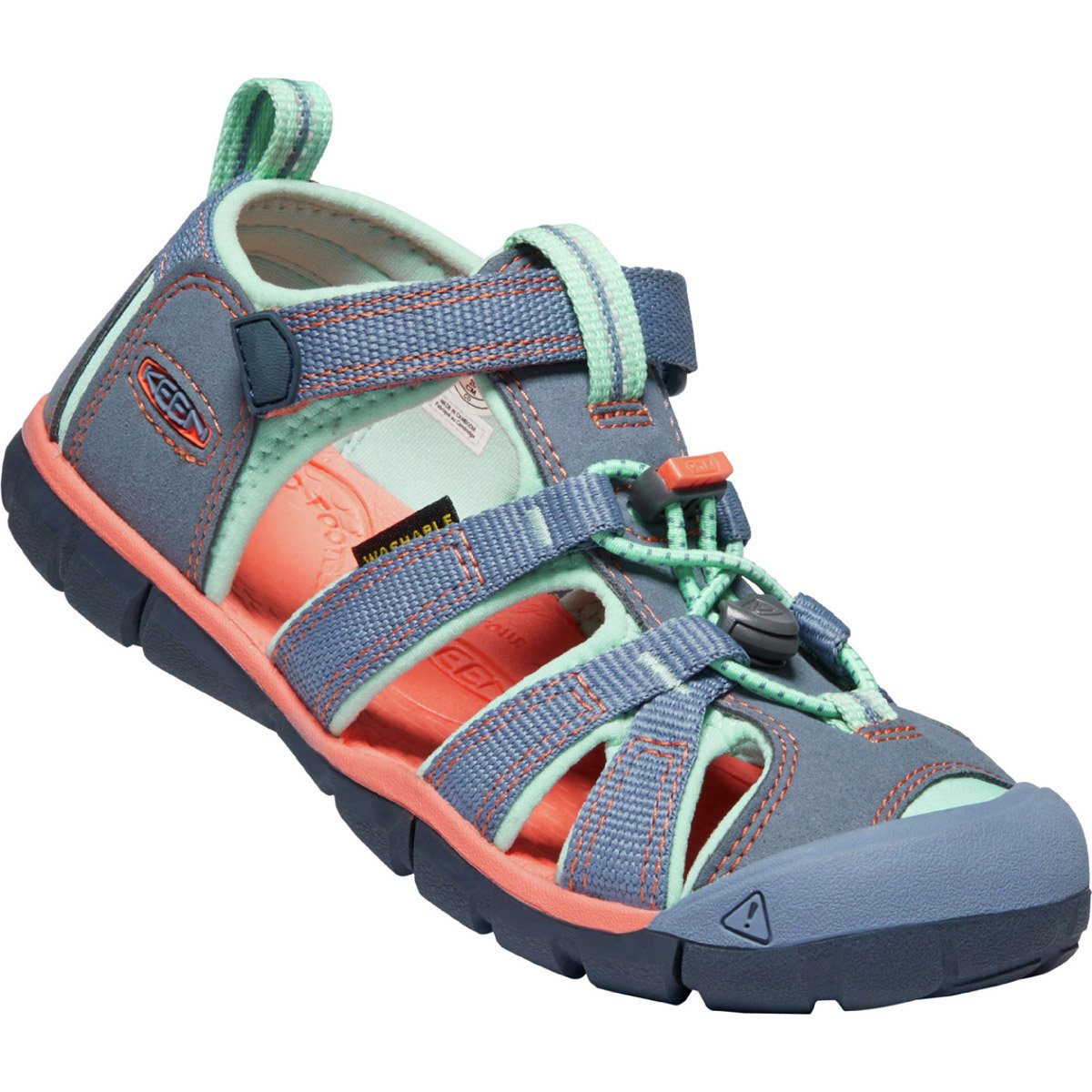 Keen Little Kids&#39; Seacamp II CNX Flint Stone/Ocean Wave