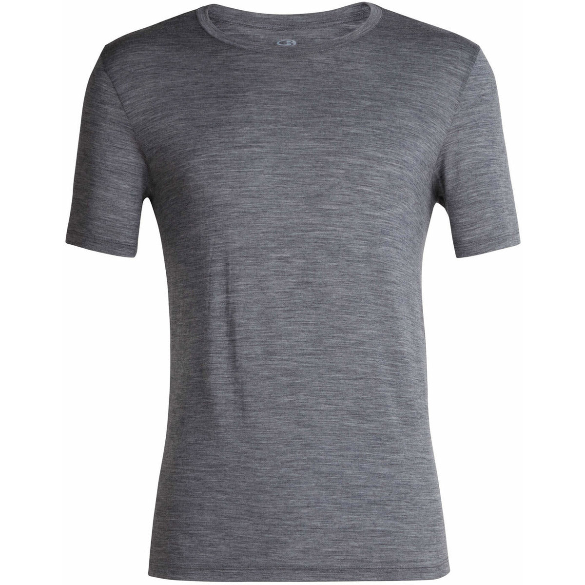 Icebreaker Men&#39;s Tech Lite Short Sleeve Crewe Gritstone Heather