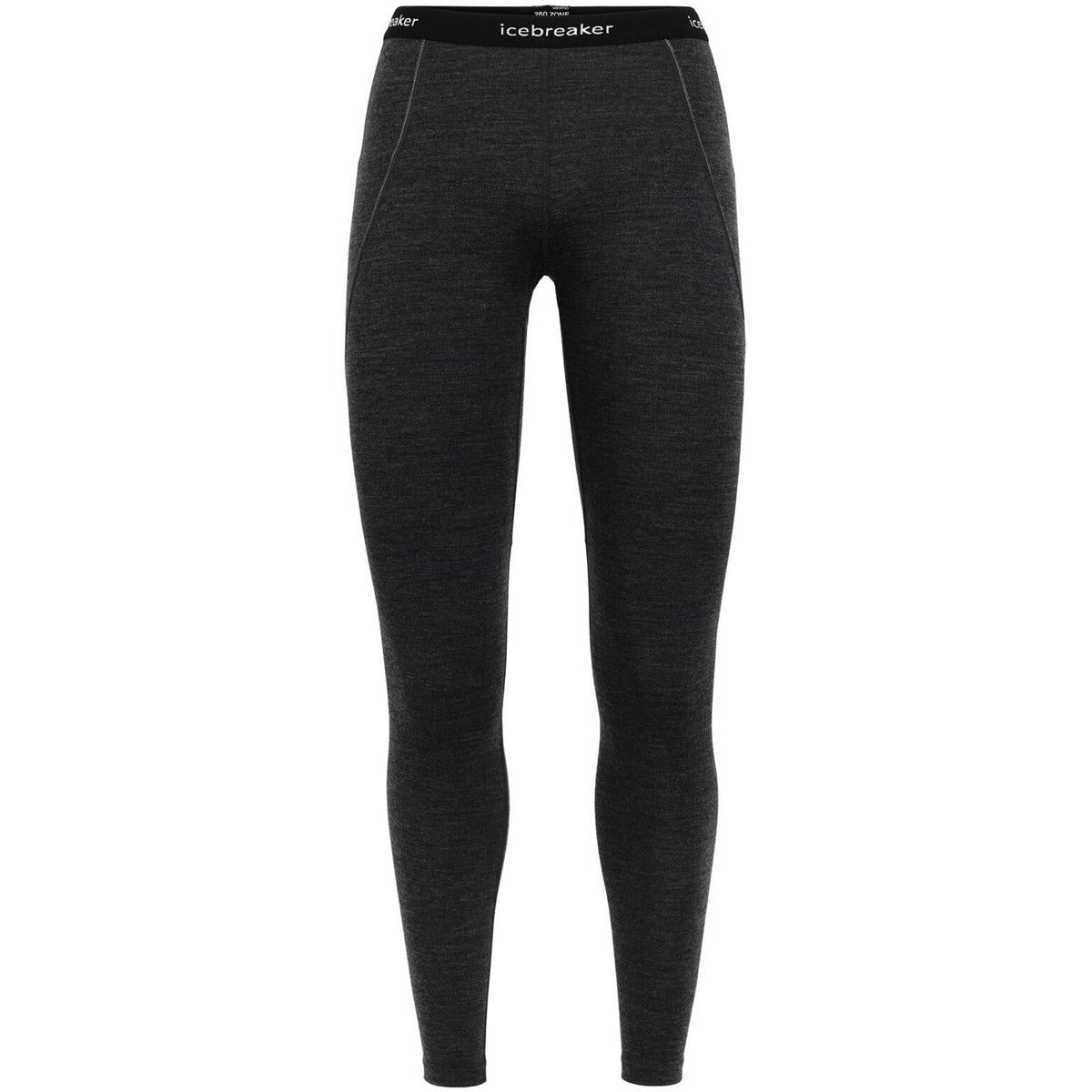 Icebreaker Women&#39;s BodyfitZone Merino 260 Zone Thermal Leggings Jet Heather/Black